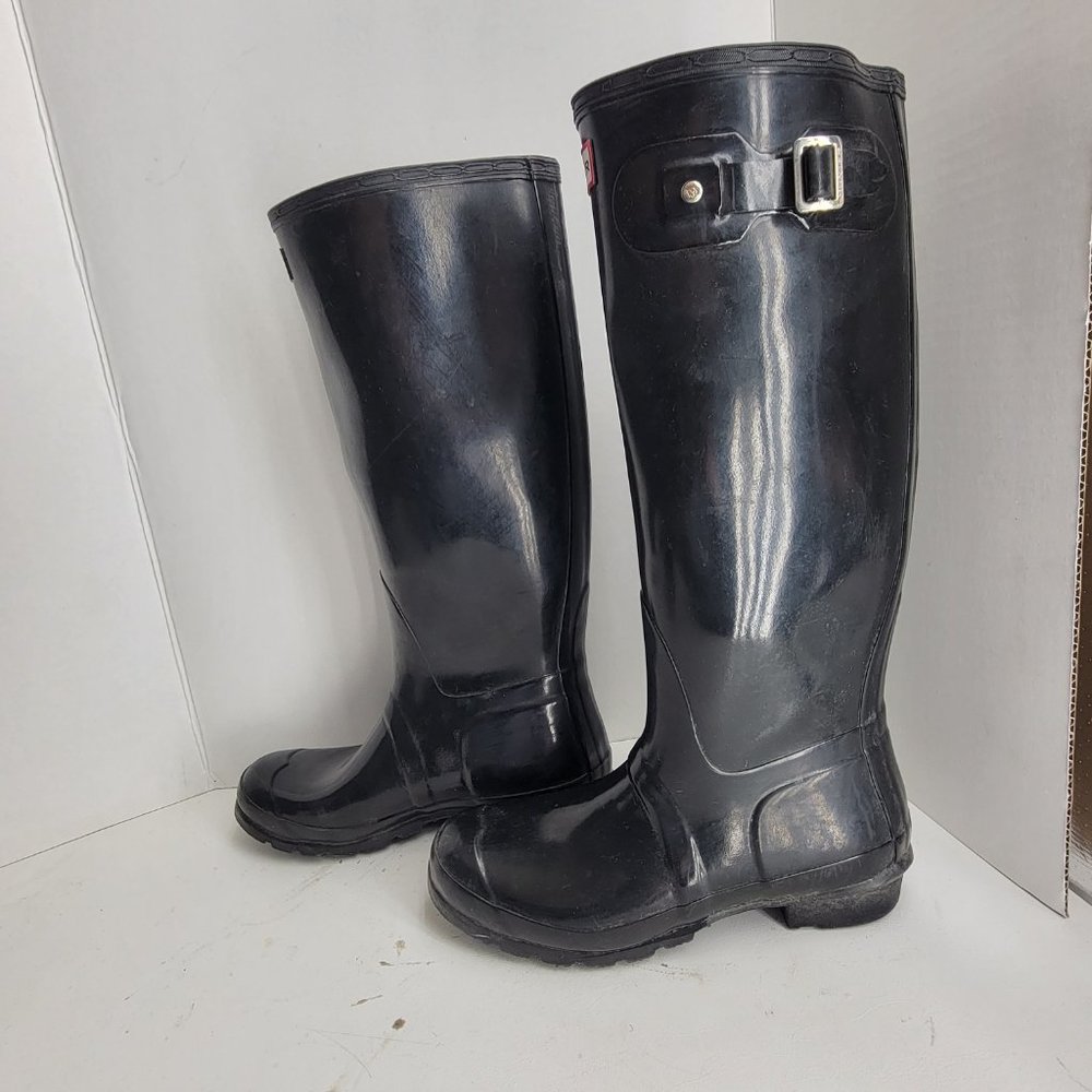 Hunter Women's Original Tall Gloss Snow Boot W23616 Size 8M/9F - Picture 3 of 8